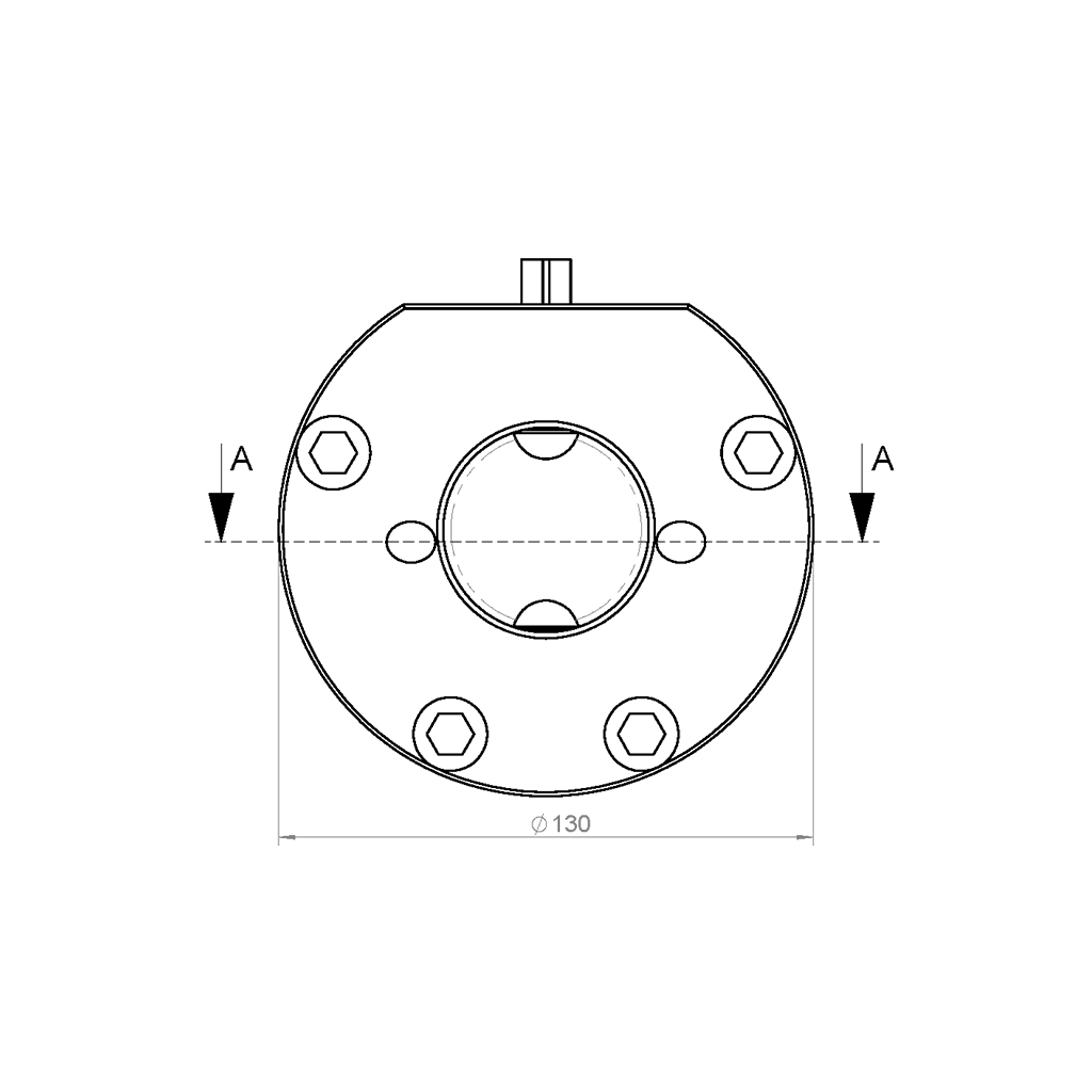DN50/80 - Scheibenventil mit Antrieb Luftöffnend/Luftschließend - V4A