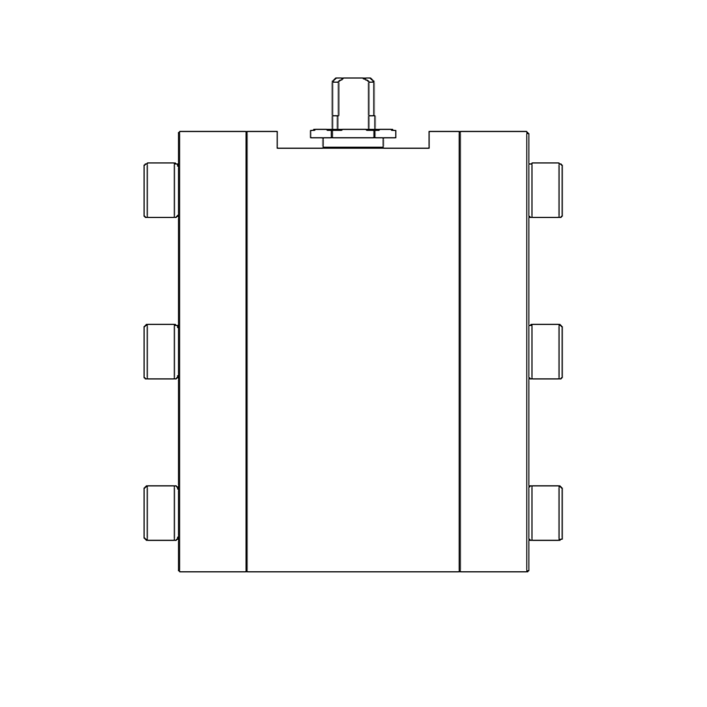DN50/80 - Kugelhahn Luftöffnend/Luftschließend - V4A
