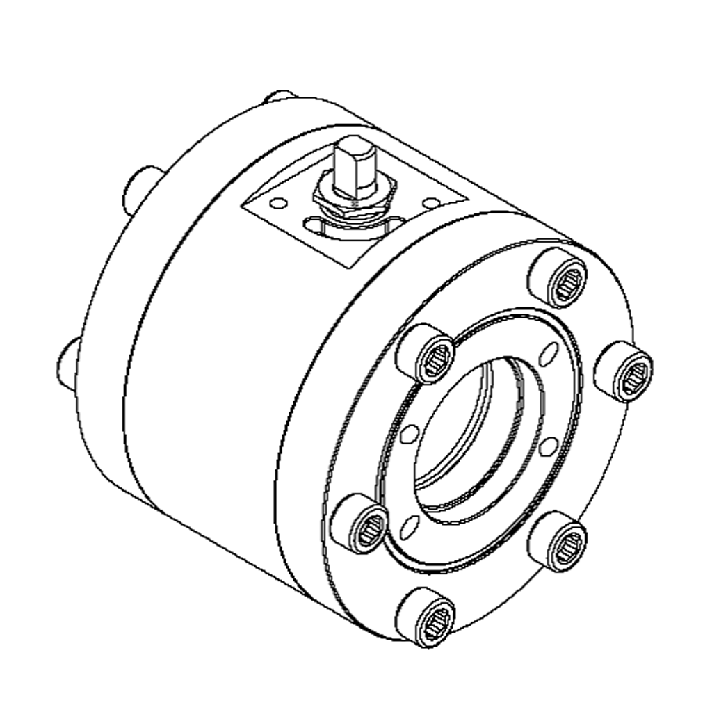 DN50/80 - Kugelhahn Luftöffnend/Luftschließend - V4A
