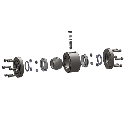 DN50/80 - Kugelhahn Luftöffnend/Luftschließend - V4A