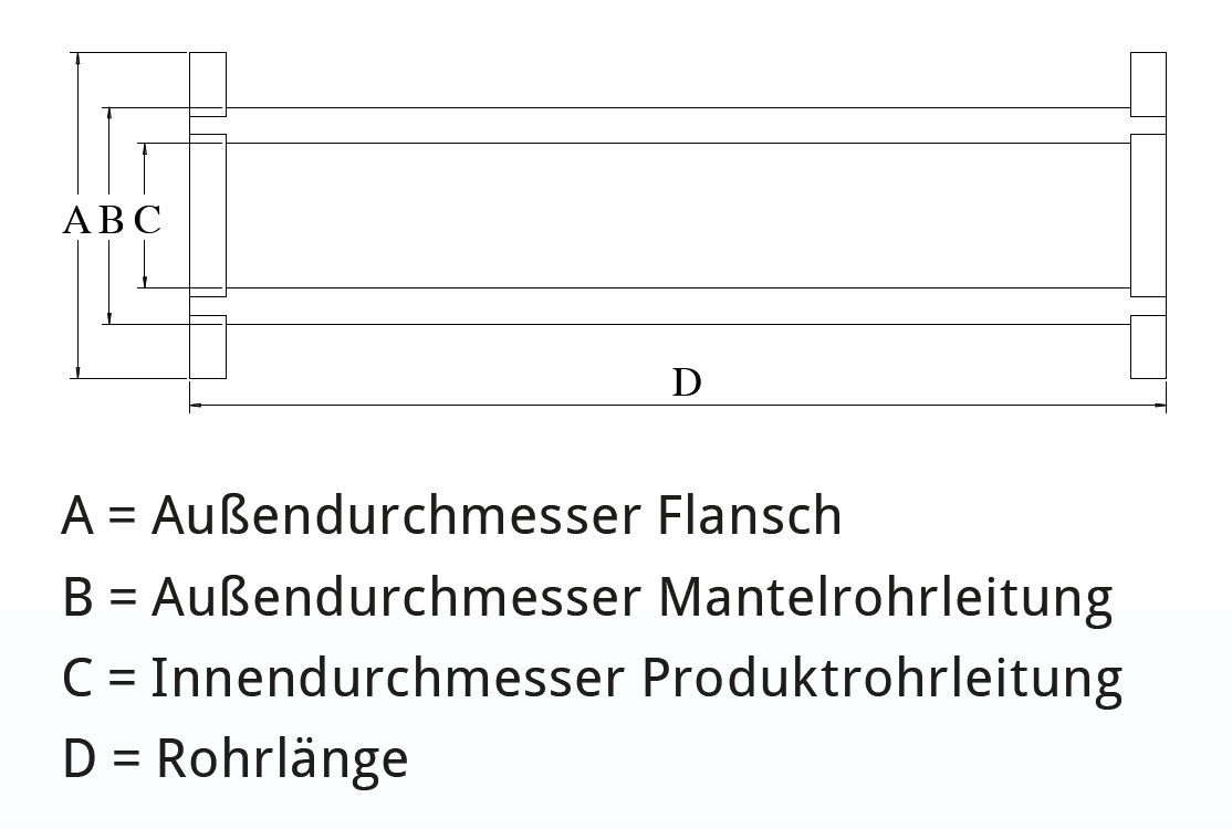 DN25/50 - Rohrpassstück - V4A