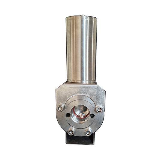 DN80/100 - Scheibenventil mit Antrieb Luftöffnend/Luftschließend - V4A