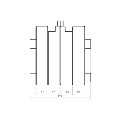 DN80/100 - Scheibenventil mit Antrieb Luftöffnend/Luftschließend - V4A