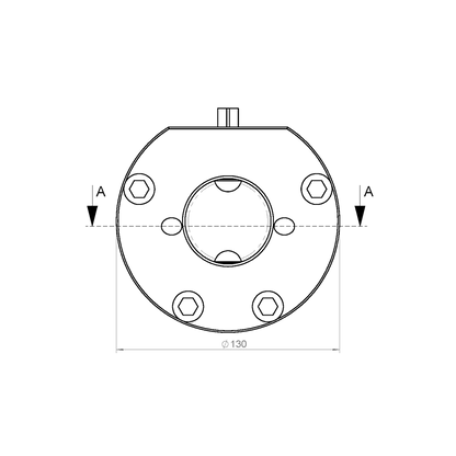 DN50/80 - Scheibenventil mit Antrieb Luftöffnend/Federschließend - V4A