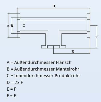DN50/80 - T-Stück - V4A